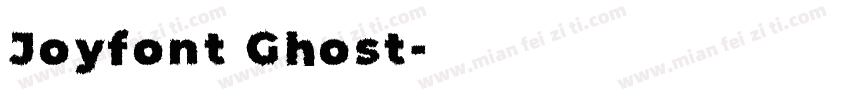 Joyfont Ghost字体转换